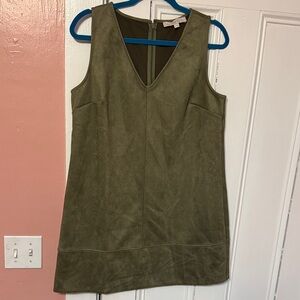 LOFT Olive Sleeveless Mini Dress